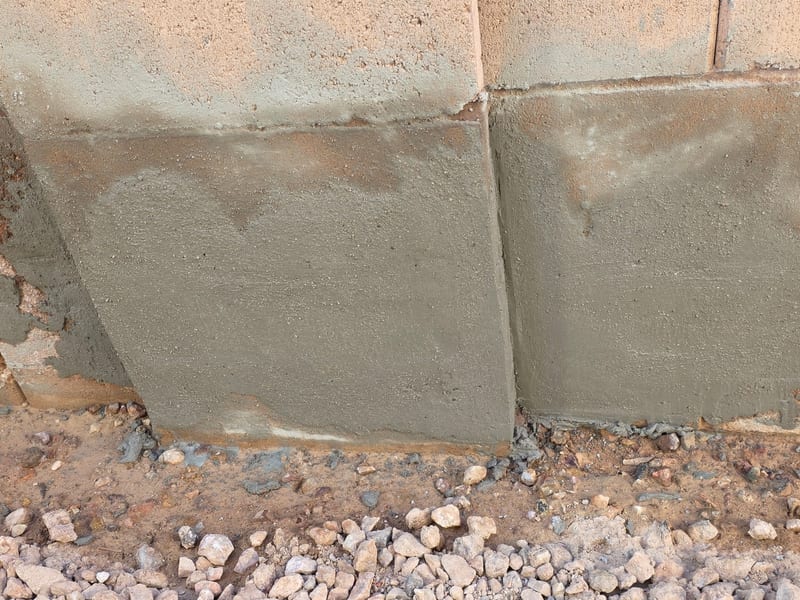 Efflorescence Correction — before